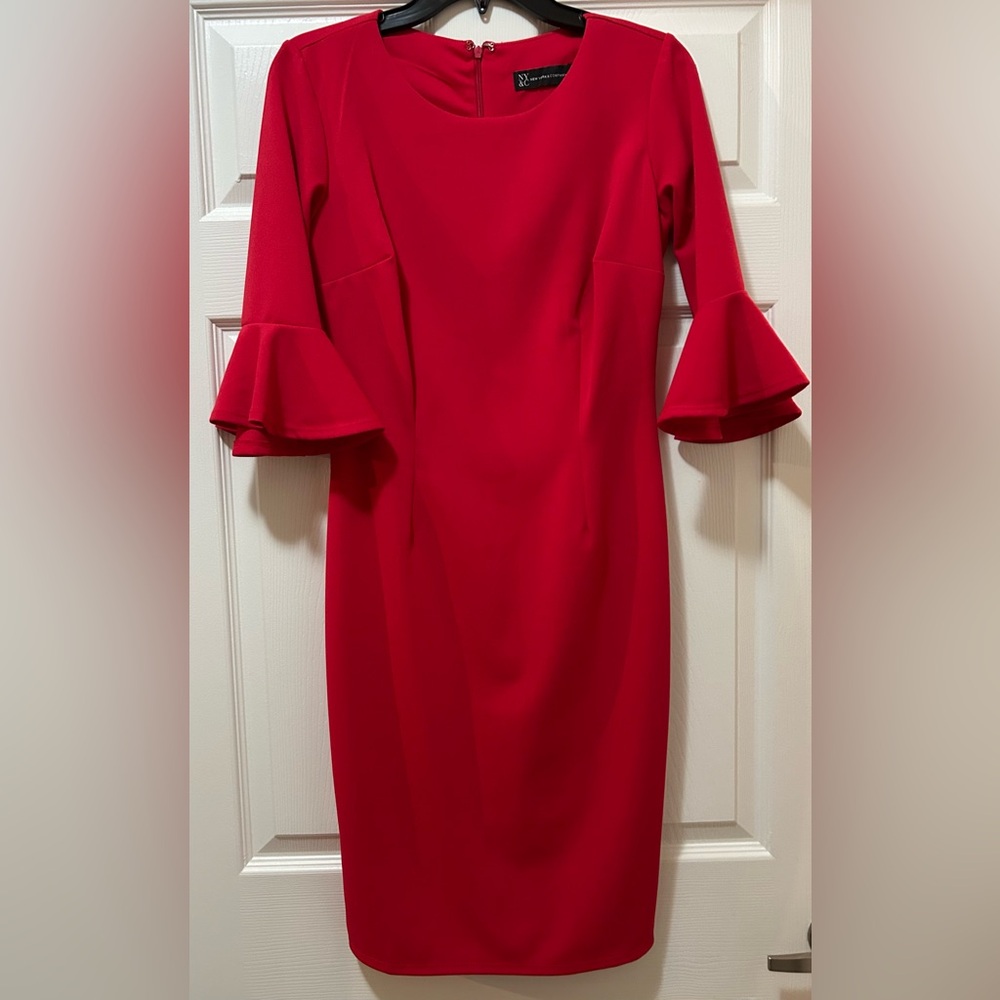 NY&C Pink Ruffle Sleeve Dress